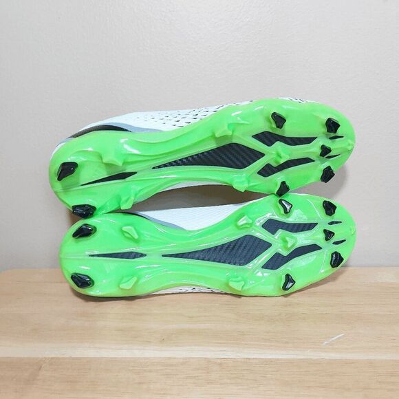 adidas White and Green Athletic Shoes - Picture 5 of 6